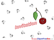 Cherry Invitations Postcards
