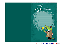 Crocodile Wishes Invitations Greeting Cards