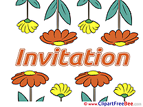 Flowers Invitations Greeting Cards for free