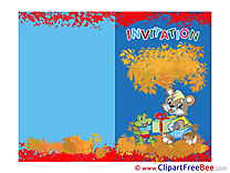 Frog Bear Invitations Greeting Card for free