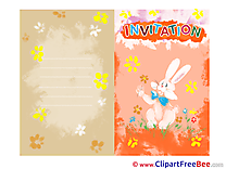 Hare Invitations Greeting Card for free