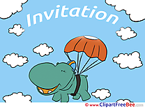 Hippo download Wishes Invitations Postcards