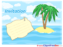 Island printable Greeting Cards Invitations