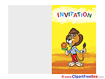 Lion Invitations free eCards download