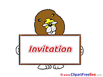 Lion Invitations Wish Card