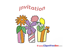 Pot Flowers download Wishes Invitations Postcards