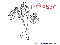 Shopping printable Greeting Cards Invitations