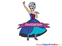 Singer Postcards Invitations for free