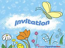 Sky Flowers Invitations Greeting Card for free