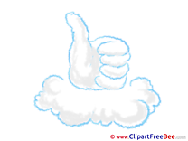 Cloud Pics Thumbs up free Cliparts