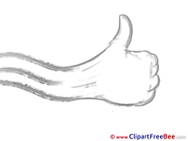 Hand Pics Thumbs up Illustration