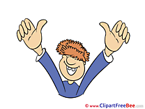 Man download Thumbs up Illustrations