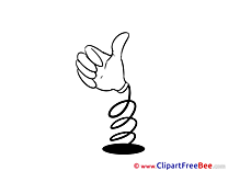 Toy Thumbs up Clip Art for free