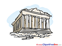 Acropolis Greece Clip Art download for free