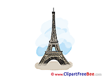 Eiffel Tower Cliparts printable for free