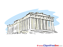 Greece Temple Pics download Illustration