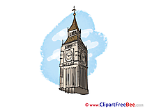 London Big Ben Cliparts printable for free