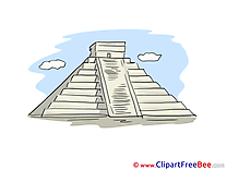 Maya Pyramid free printable Cliparts and Images