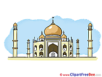 Taj Mahal India free Cliparts for download