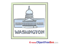 Washington USA printable Illustrations for free