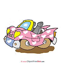 Car Valentine's Day download Illustration