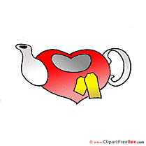 Kettle Heart printable Valentine's Day Images