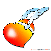 Wings Heart Pics Valentine's Day free Cliparts