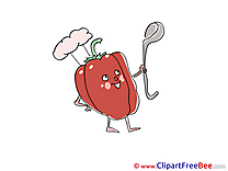 Pepper Cook Clipart free Image download