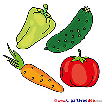 Vegetables Carrot Tomato Cliparts printable for free