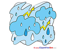 Heavy Rain Lightning Clouds Pics printable Cliparts