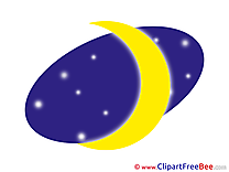 Night Stars Moon free Illustration download