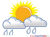 Rain Clouds Sun free Cliparts for download