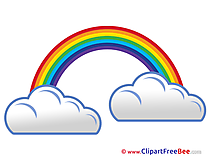 Rainbow Clouds printable Images for download