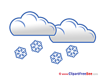 Snow Clouds Clipart free Image download
