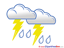 Thunderstorm Weather Clipart free Illustrations