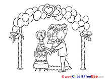 Cake Wedding Illustrations for free