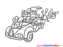 Car Wedding download Illustration