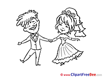 Coloring Couple Pics Wedding free Image