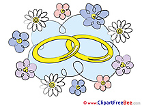 Golden Rings printable Wedding Images