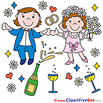 Holiday Champagne Wedding download Illustration