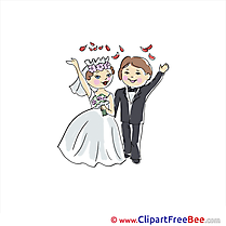 Newly married Clip Art download Wedding