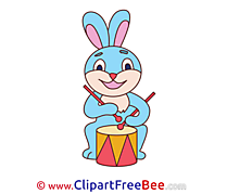 Hare Drum Clipart free Illustrations