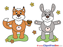 Hare Fox printable Images for download