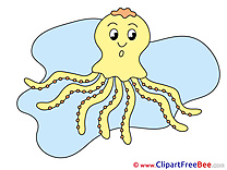 Octopus printable Illustrations for free