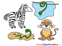 Safari Pics printable Cliparts